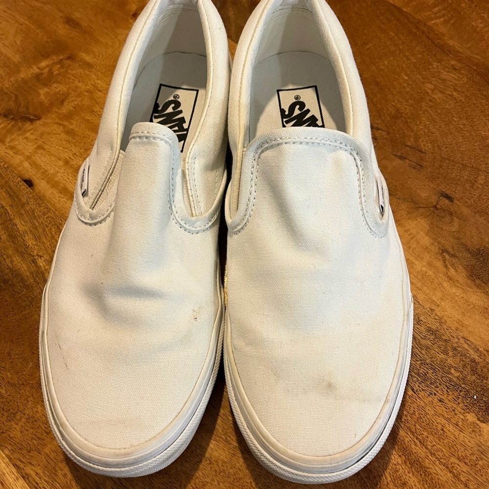 Vans Classic White Slip-On Shoes